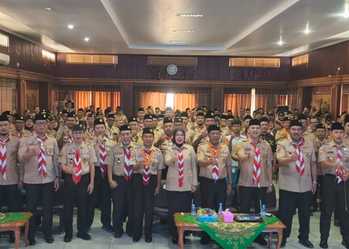 Puncak Hari Pramuka ke-65 Majalengka, Eman Suherman Raih Lencana Karya Bakti Berkat Program Rutilahu