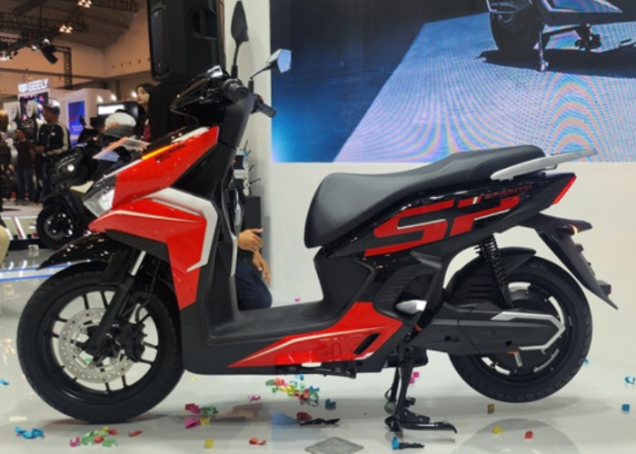 Motor Listrik Indomobil Sprinto Mirip Honda Vario, Touchscreen Canggih, TCS dan Mode Boost 90 Km/Jam
