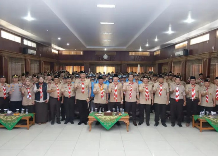 Kwarcab Majalengka Lepas Kontingen Jamnas XII 2026, Eman Suherman: Pramuka Harus Jadi Garda Terdepan