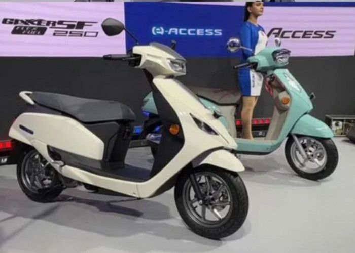Motor Listrik Suzuki Terbaru e-Access, Fitur Modern, Baterai Awet, Cas 2 Jam Bisa Tembus 100 Km untuk Harian 