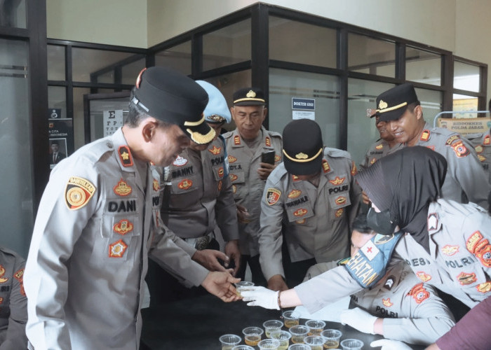 Tes Urine Mendadak, Seluruh PJU dan Personel Polres Majalengka Dinyatakan Negatif Narkoba