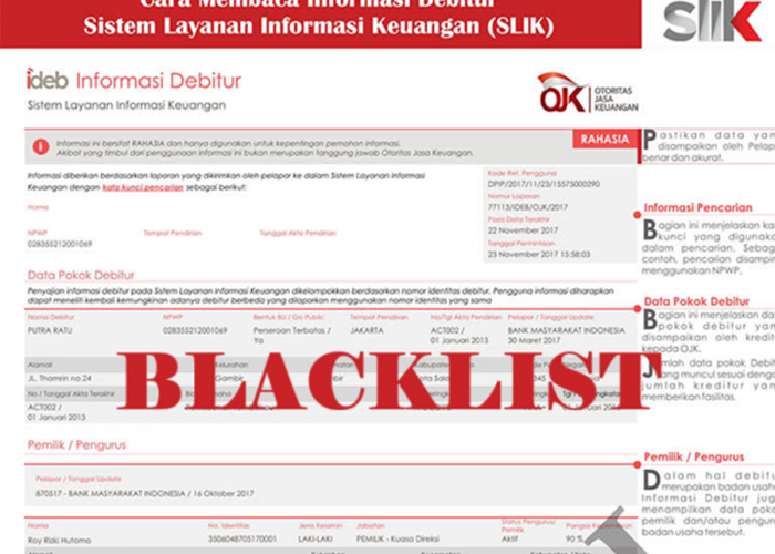 Masuk Blacklist BI Checking? Begini Cara Menghapus Nama dari SLIK OJK dan Pulihkan Riwayat Kredit dengan Aman