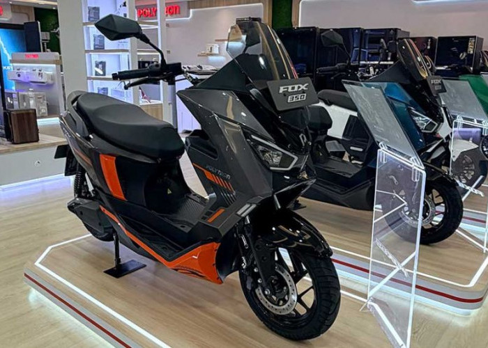 Motor Listrik Polytron Fox 350 Tembus 130 Km Sekali Cas, Torsi 187 Nm, Baterai LiFePO4 & Fitur Cruise Control