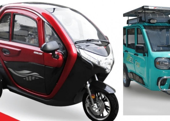 Daftar Motor Listrik Roda Tiga Tertutup Anti Kehujanan, Banyak Fitur Oke Termasuk AC Internal dan Kabin Lega
