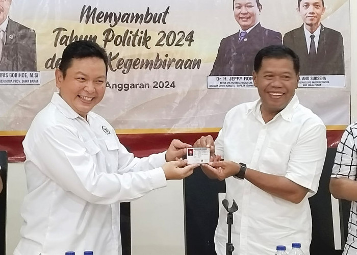 Eman Suherman Resmi Jadi Kader Partai Gerindra Majalengka