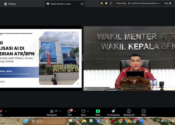 Wamen ATR Ossy Paparkan Potensi AI untuk Perkuat Pengelolaan Data Pertanahan dan Tata Ruang