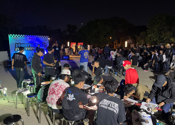 Kolaborasi Yamaha Jabar dan Kustomleng Cirebon Jadi Wadah Kreativitas Komunitas Otomotif dan Seni