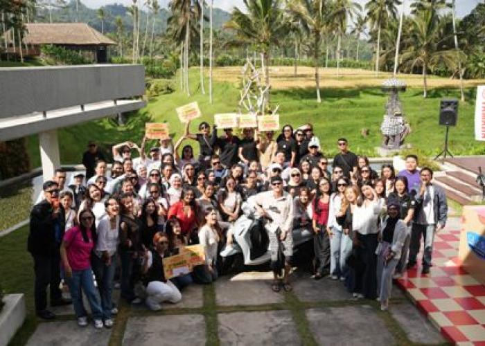 Seru Sajan! Ratusan Anak Muda Bali Hangout Bareng Yamaha Grand Filano Hybrid dan Baskara Mahendra