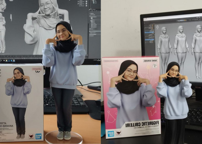 Cobain Prompt Gemini AI Miniatur Untuk Wanita Berhijab Ini, 100 Persen Mirip Seperti Wajah Asli!