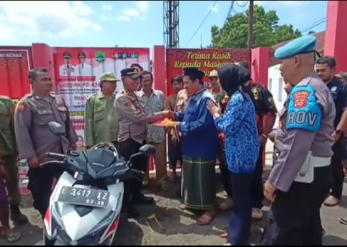 Polisi di Rajagaluh Kembalikan Sepeda Motor Curian Pada Pemiliknya