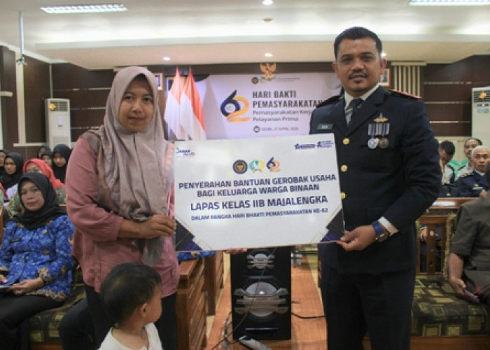Lapas Kelas IIB Majalengka Apresiasi Mitra Strategis dan Salurkan Bantuan Usaha di HBP ke-62