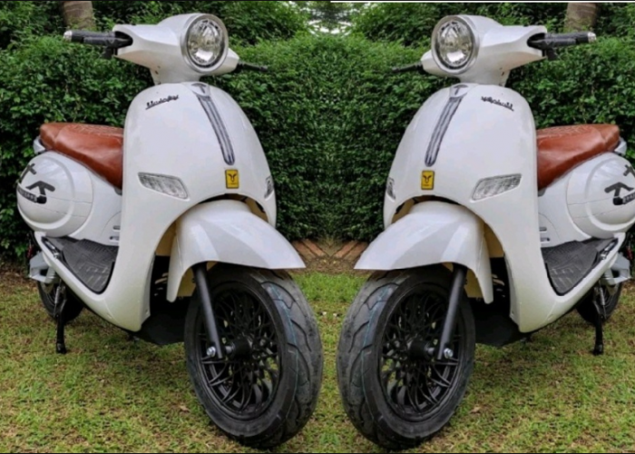 Harga dan Kredit Motor Listrik Uwinfly T5 yang Desainnya Mirip Vespa Klasik, Angsuran Ringan Cuma Rp350 Ribuan