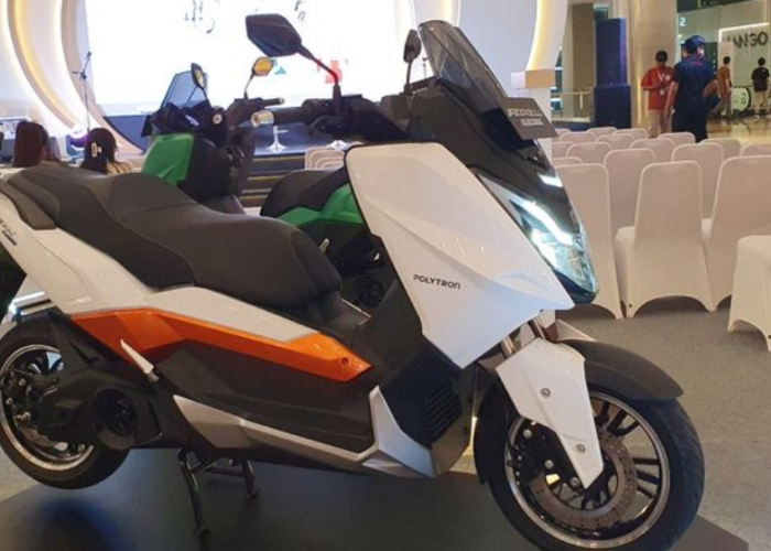 Bodi Gagah & Futuristik, Motor Listrik Polytron Fox 500 Tembus 130 Km Plus Cruise Control Cicilan 500 Ribuan