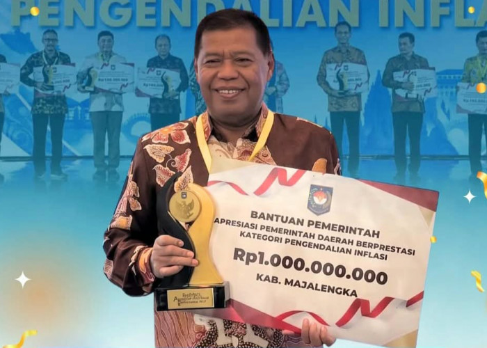 Bupati Eman Suherman Antar Majalengka Raih Penghargaan Nasional Pengendalian Inflasi