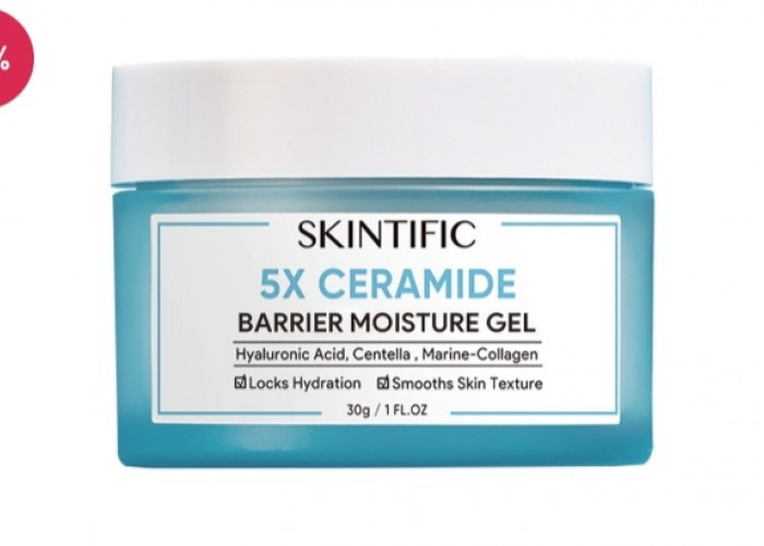 Review Produk Skincare Skintific 5x Ceramide Barrier Repair Moisture Gel, Rating Positif di Marketplace!