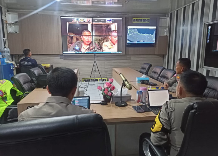 Kapolres Majalengka Ikuti Giat Zoom Meeting di Pos Yan Rest Area Km 166 Tol Cipali