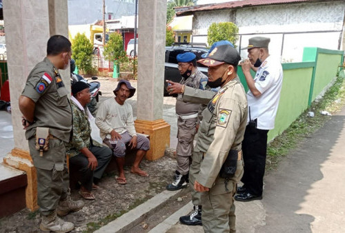 Satpol PP Tertibkan Gepeng di Lame Oleced, Sering Mangkal