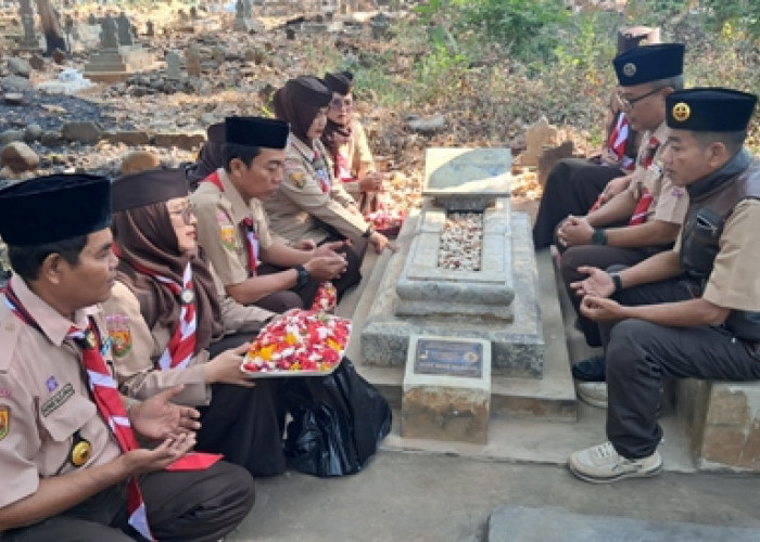 Kwarcab Majalengka Ziarah ke Makam Tokoh Pramuka, Teladani Semangat Pengabdian