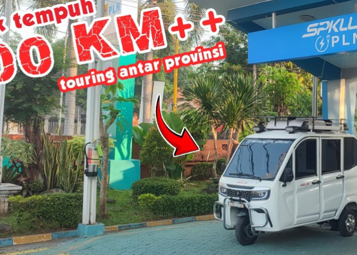 Selis Bromo Digeber Selama 16 Jam Non Stop, Ini Kondisi Baterai Motor Listrik Roda Tiga Dipakai Touring 561 Km