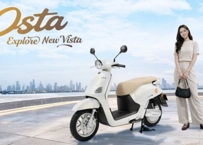 Motor Listrik Yadea Osta Jarak 150 Km, Fitur Pintar GPS TCS, Cruise Control, Garansi 5 Tahun Mulai Rp19 Jutaan