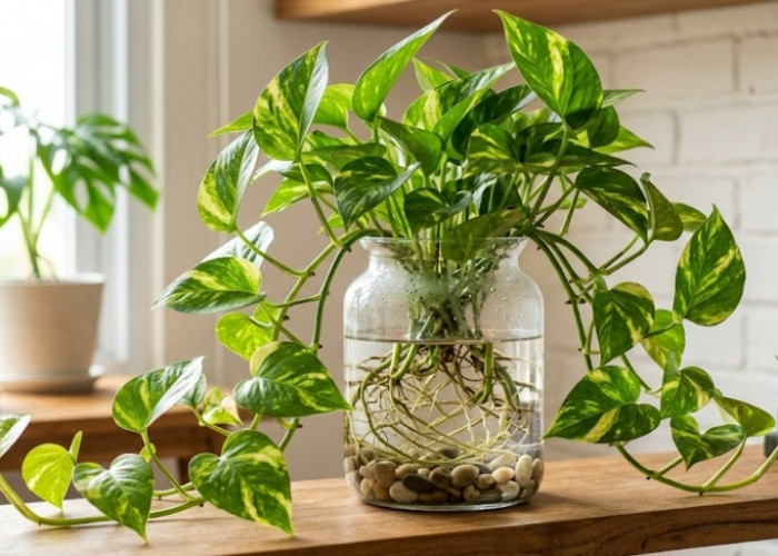 Gak Perlu Pakai Tanah dan Pupuk, Ini Dia 5 Pilihan Tanaman Hias Hidroponik Indoor yang Minimalis