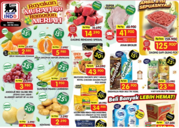 Promo Superindo Weekday Spesial Ramadhan Periode 11-12 Februari, Edisi Sambut Bulan Suci Ramadhan