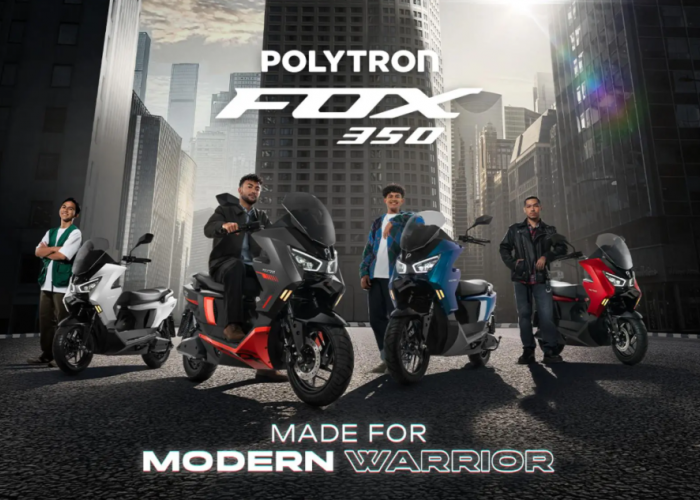 Cuma Bayar Rp300 Ribuan Perbulan Sudah Bisa Bawa Motor Listrik Polytron Fox 350! DP Cuma 20%!