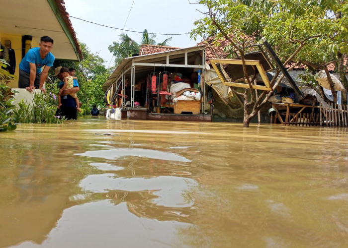 1.300 Rumah dan KK, 3.500 Jiwa di Tiga Desa di Kecamatan Kertajati Terendam Banjir