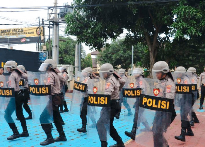 Jelang Pelantikan Bupati-Wabup Majalengka 2025, Polres Gelar Latihan Dalmas