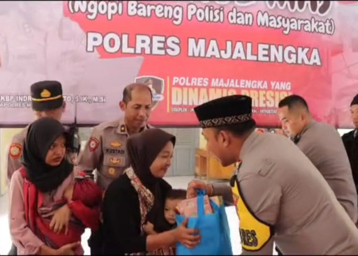 Kapolres Majalengka Berikan Bansos Bagi Anak Stunting di Kecamatan Jatiwangi  