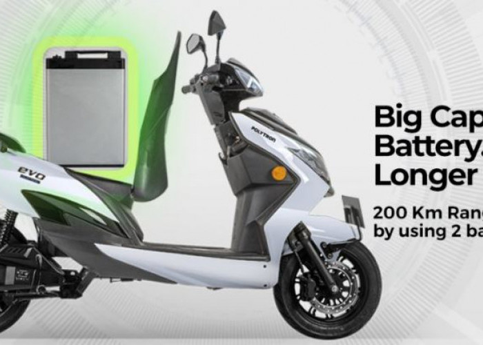 Dapat 2 Baterai, Tembus 200 Km, Berikut Skema Kredit Motor Listrik Polytron EVO 2026, Cicilan Mulai 1 Jutaan