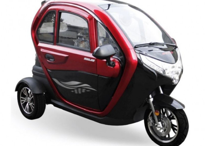 Motor Listrik Roda 3 Anti Hujan dan Kepanasan, Solaris R-3 Balis Berapa Angsuran Bulanannya?