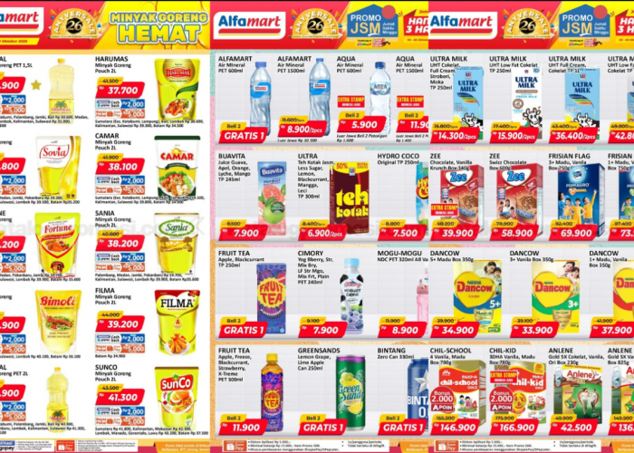 Buruan Sebelum Harganya Balik Normal! Katalog Promo JSM Alfamart Minggu Ini, Berlaku 3 - 5 Oktober 2025