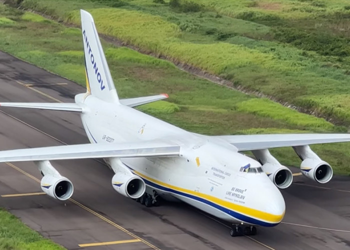 5 Fakta Pesawat Antonov AN-124 100 Mendarat di BIJB Kertajati Majalengka, Oh Ternyata