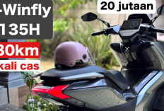 Motor Listrik Uwinfly Terbaru Buatan Indonesia, Uwinfly M135H yang Bisa Tembus Jarak 180 Km Sekali Cas