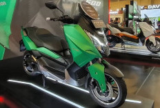 Desain Maxi dengan 3 Motor Listrik Mirip Nmax, Tampak Sangar Mesin 5000W, Jarak Tempuh 160 Km 