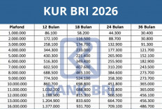 Tabel Angsuran KUR BRI 2026 Lengkap Pinjaman Rp100 Juta, Bunga 6 Persen dan Cicilan Ringan!