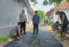 Pastikan Pengerjaan Jalan Sesuai Spek, Pemdes Paningkiran Terjun Langsung Lakukan Pengawasan