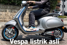 Motor Listrik Vespa Asli, Baterai Tangguh Bisa Tempuh 100 Km Sekali Cas, Cek Harga Terbaru Tahun 2026