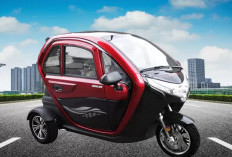 Angsuran Motor Listrik Roda 3 Anti Hujan Mulai 1 Jutaan, Nyaman Dipakai Segala Cuaca Panas dan Hujan