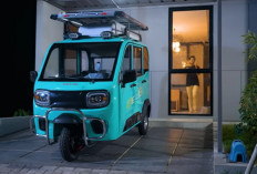 Motor Listrik Roda Tiga Selis Bromo Kabin Tertutup Ber-AC, Panel Surya, Tempuh 80 Km, Cicilan 900 Ribuan