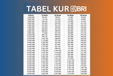 Tabel KUR BRI 2025 Pinjaman Rp10-100 Juta, Berikut Angsuran Hemat untuk UMKM 