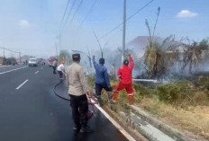 Kebakaran Lahan di Baribis Majalengka Berhasil Dipadamkan, Polisi Imbau Warga Waspada