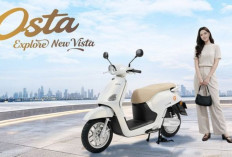 Motor Listrik Yadea Osta Jarak 150 Km, Fitur Pintar GPS TCS, Cruise Control, Garansi 5 Tahun Mulai Rp19 Jutaan