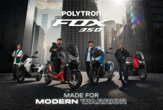 Cuma Bayar Rp300 Ribuan Perbulan Sudah Bisa Bawa Motor Listrik Polytron Fox 350! DP Cuma 20%!