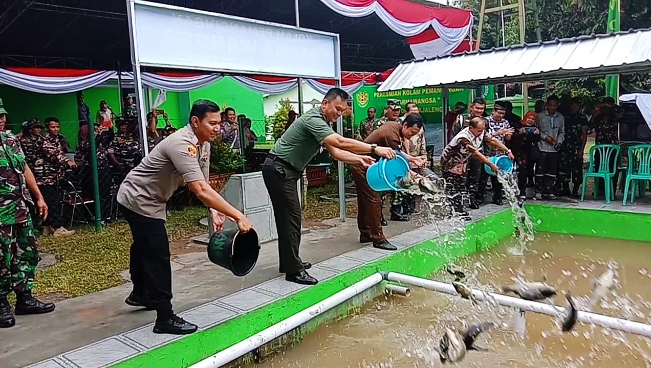 Dandim Resmikan Kolam Pemancingan Darmawangsa