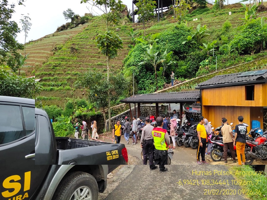 Polsek Argapura Patroli ke Tempat Wisata