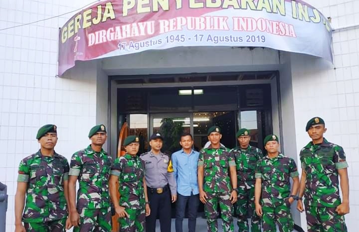 Angota TNI-Polri Jaga Tempat Ibadah