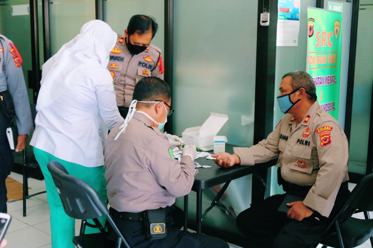 Polsek Majalengka Ikut Rapid Test