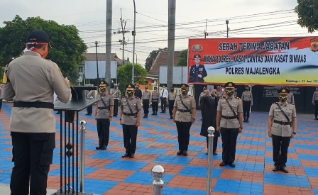 Tiga Pejabat Utama Polres Majalengka Dirotasi